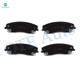 Set of 12 Front-Rear 320mm Brake Disc Rotors-Ceramic Brake Pad Kit For 2010 Dodge Charger V8