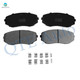 Set of 12 Front 320mm-Rear 330mm Drilled Slotted Brake Disc Rotors-Ceramic Brake Pad Kit For 2011-2014 Ford Edge