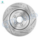Set of 12 Front 325mm-Rear 330mm Drilled Slotted Brake Disc Rotors-Ceramic Brake Pad Kit For 2011-2019 Ford Explorer