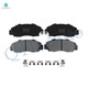 Set of 6 Front 260mm Brake Disc Rotors-Ceramic Brake Pad Kit For 1998-2002 Honda Accord EX LX