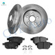 Set of 6 Rear 259mm Brake Disc Rotors-Ceramic Brake Pad Kit For 2012-2015 Toyota Prius Plug-IN