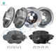 Set of 12 Front 293mm-Rear 290mm Brake Disc Rotors-Ceramic Brake Pad Kit For 2013-2016 Scion FR-S