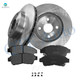 Set of 6 Front 255mm Brake Disc Rotors-Ceramic Brake Pad Kit For 1993-1997 Toyota Corolla