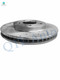 Set of 6 Front 293mm Drilled Slotted Brake Disc Rotors-Ceramic Brake Pad Kit For 2005-2010 Ford Mustang