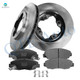 Set of 6 Front 259mm Brake Disc Rotors-7345-D465 Ceramic Brake Pad Kit For 1990-1997 Honda Accord