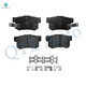 Set of 12 Front-Rear 282mm Brake Disc Rotors-Ceramic Brake Pad Kit For 2002-2004 Honda CR-V