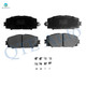 Set of 12 Front 255mm-Rear 259mm Drilled Slotted Brake Disc Rotors-Ceramic Brake Pad Kit For 2010-2015 Toyota Prius