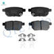 Set of 12 Front 255mm-Rear 259mm Drilled Slotted Brake Disc Rotors-Ceramic Brake Pad Kit For 2010-2015 Toyota Prius