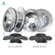 Set of 12 Front 322.95mm-Rear 270mm Brake Disc Rotors-Ceramic Brake Pad Kit For 2012 2013 Chevrolet Impala
