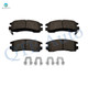 Set of 12 Front 302.95mm-Rear 278mm Brake Disc Rotors-Ceramic Brake Pad Kit For 2006 2007 Chevrolet Monte Carlo Rear D814 7387