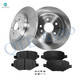 Set of 6 Rear 330mm Brake Disc Rotors-Ceramic Brake Pad Kit For 2010-2018 Lincoln MKT