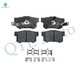 Set of 12 Front 296mm-Rear 305mm Drilled Slotted Brake Disc Rotors-Ceramic Brake Pad Kit For 2010-2013 Honda CR-V