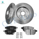 Set of 6 Rear 259mm Brake Disc Rotors-Ceramic Brake Pad Kit For 2009-2013 Toyota Matrix