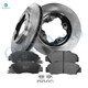 Set of 6 Front 259mm Brake Disc Rotors-Ceramic Brake Pad Kit For 1997 Acura CL V6