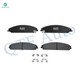 Set of 12 Front-Rear 320mm Brake Disc Rotors-Ceramic Brake Pad Kit For 2005 2007 2008 Dodge Magnum Rear D1057 7964