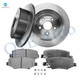 Set of 6 Rear 316mm Brake Disc Rotors-Ceramic Brake Pad Kit For 2018 Jeep Wrangler JK