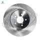 Set of 6 Rear 290mm Drilled Slotted Brake Disc Rotors-D873 7748 Ceramic Brake Pad Kit For 2006 2007 Mercedes-Benz C350