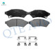 Set of 6 Front 296.95mm Brake Disc Rotors-Ceramic Brake Pad Kit For 2005 Saturn Relay