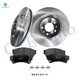 Set of 6 Front 299mm Brake Disc Rotors-Ceramic Brake Pad Kit For 2006-2012 Ford Fusion