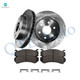 Set of 6 Front 305mm Drilled Slotted Brake Disc Rotors-Ceramic Brake Pad Kit For 2005 2006 GMC Yukon XL1500