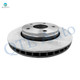Set of 12 Front 302mm-Rear 316mm Brake Disc Rotors-Ceramic Brake Pad Kit For 2018 Jeep Wrangler JK