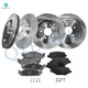 Set of 12 Front 325mm-Rear 330mm Brake Disc Rotors-Ceramic Brake Pad Kit For 2009-2019 Ford Flex