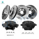 Set of 12 Front 299mm-Rear 280mm Brake Disc Rotors-Ceramic Brake Pad Kit For 2006-2012 Ford Fusion
