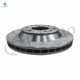 Set of 6 Front 305mm Drilled Slotted Brake Disc Rotors-Ceramic Brake Pad Kit For 2005 Isuzu Ascender