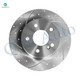 Set of 6 Rear 290mm Drilled Slotted Brake Disc Rotors-Ceramic Brake Pad Kit For 2000-2005 Mercedes-Benz CLK320