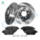 Set of 6 Rear 280mm Brake Disc Rotors-Ceramic Brake Pad Kit For 2006-2012 Ford Fusion