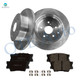 Set of 6 Rear 281mm Brake Disc Rotors-Ceramic Brake Pad Kit For 2006-2018 Toyota RAV4