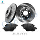 Set of 6 Rear 280mm Brake Disc Rotors-Ceramic Brake Pad Kit For 2006 Lincoln Zephyr