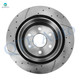 Set of 12 Front 305mm-Rear 330mm Drilled Slotted Brake Disc Rotors-Ceramic Brake Pad Kit For 2004-2006 Chevrolet Avalanche 1500