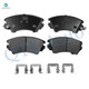 Set of 6 Front 321mm Brake Disc Rotors-Ceramic Brake Pad Kit For 2010-2015 Chevrolet Camaro