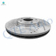 Set of 4 Front 296mm Drilled Slotted Brake Disc Rotors-Wheel Hub Bearing Assembly For 2017-2019 Nissan Sentra