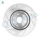 Set of 4 Front 296mm Drilled Slotted Brake Disc Rotors-Wheel Hub Bearing Assembly For 2006-2008 Lexus IS250