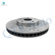 Set of 4 Front 296mm Drilled Slotted Brake Disc Rotors-Wheel Hub Bearing Assembly For 2006-2008 Lexus IS250