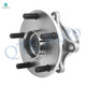 Set of 4 Front 296mm Drilled Slotted Brake Disc Rotors-Wheel Hub Bearing Assembly For 2006-2008 Lexus IS250