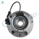 Set of 4 Front 296mm Brake Drums-Wheel Hub Bearing Assembly For 2004-2007 Saturn ION with 5 Stud Hub
