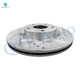 Set of 4 Front 295.5mm Drilled Slotted Brake Disc Rotors-Wheel Hub Bearing Assembly For 2003-2005 Nissan 350Z
