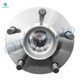 Set of 4 Front 320mm Brake Disc Rotors-Wheel Hub Bearing Assembly For 2011-2013 Infiniti M56