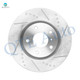 Set of 8 Front 295.5mm-Rear 292mm Drilled Slotted Brake Disc Rotors-Wheel Hub Bearing Assembly For 2003 2004 Infiniti G35