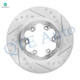 Set of 4 Front 280mm Drilled Slotted Brake Disc Rotors-Wheel Hub Bearing Assembly For 2004-2008 Chevrolet Colorado