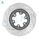 Set of 4 Front 280mm Drilled Slotted Brake Disc Rotors-Wheel Hub Bearing Assembly For 2004-2008 Chevrolet Colorado