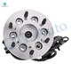 Set of 4 Front 280mm Drilled Slotted Brake Disc Rotors-Wheel Hub Bearing Assembly For 2004-2008 Chevrolet Colorado