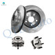 Set of 4 Front 275mm Brake Disc Rotors-Wheel Hub Bearing Assembly For 2010-2012 Lexus HS250H