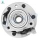 Set of 4 Front 320mm Drilled Slotted Brake Disc Rotors-Wheel Hub Bearing Assembly For 2004-2006 Nissan Titan