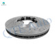 Set of 4 Front 280mm Drilled Slotted Brake Disc Rotors-Wheel Hub Bearing Assembly For 2007 2008 Isuzu I-370