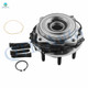Set of 4 Front 347mm Drilled Slotted Brake Disc Rotors-Wheel Hub Bearing Assembly For 2011 2012 Ford F-350 Super Duty