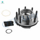 Set of 4 Front 347mm Drilled Slotted Brake Disc Rotors-Wheel Hub Bearing Assembly For 2011 2012 Ford F-350 Super Duty